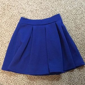Blue skater skirt